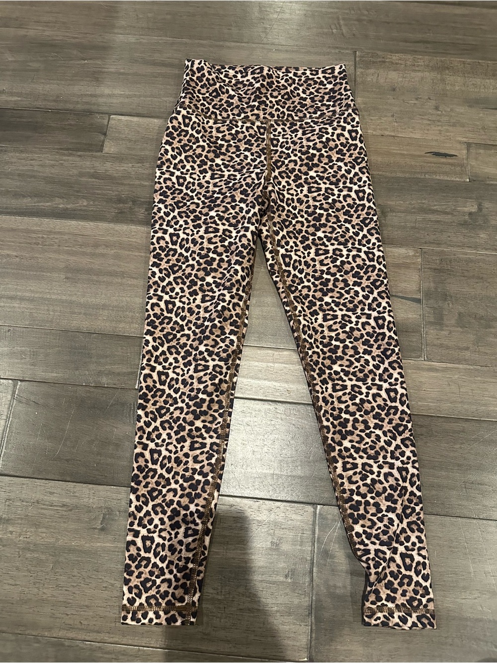 American Eagle Leopard Print High-Waist Leggings - Tan/Black
